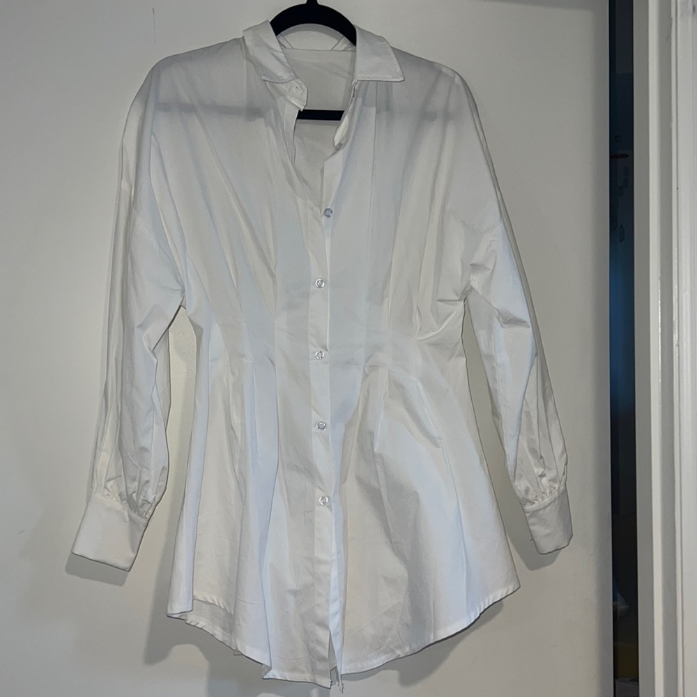 Fitted shirt dress